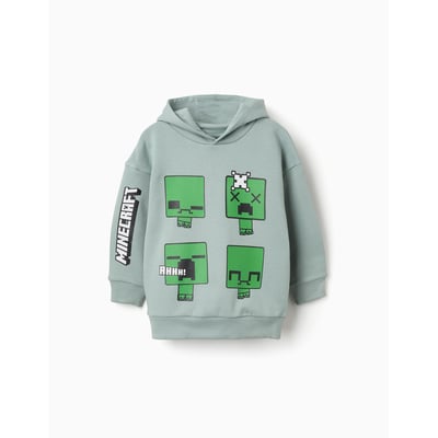 Sweat en coton peigné avec capuche et imprimé Minecraft ZIPPY