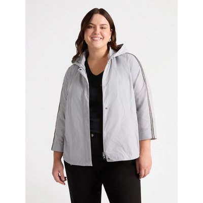 Parka in nylon resistente alle gocce d'acqua, con piccole catene lungo le maniche FIORELLA RUBINO