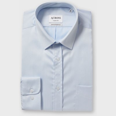 Chemise Confort fit sans repassage en twill de coton ACROSS