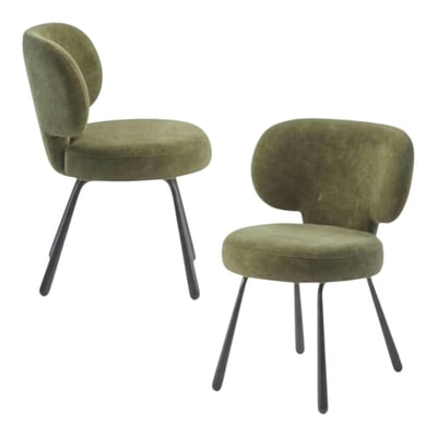Chaise assise ronde (lot de 2) LIGURIE PIER IMPORT