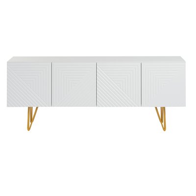 Meuble TV design gravé L140 cm OZEN MILIBOO