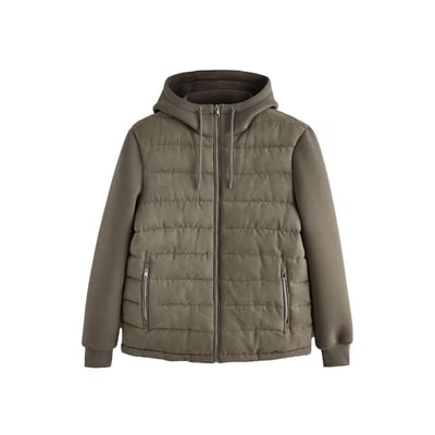 Veste à capuche matelassée hybride NEXT