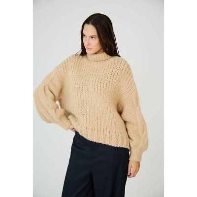 Rollkragenpullover, Grobstrick SEE U SOON
