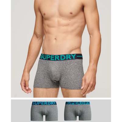 Lot de deux caleçons en coton biologique SUPERDRY