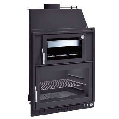 Barbecue charbon bois avec four et portes FM BH-180 HP à encastrer FM BIOMASA