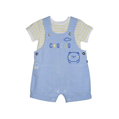 Tshirt salopette lancelot court naissance SUCRE D'ORGE