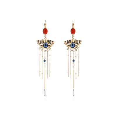 Boucles d'oreilles pendantes avec chaînes et perles NATIV HIPANEMA