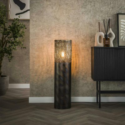 Lampadaire cylindrique ajouré 90 cm RALF PIER IMPORT