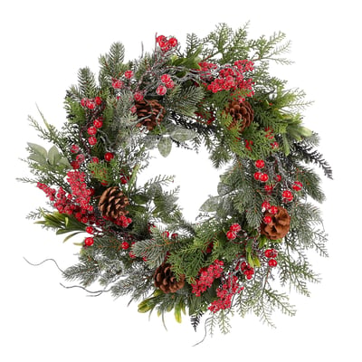 Couronne de Noël Ø50 cm RANDELL MICA DECORATIONS