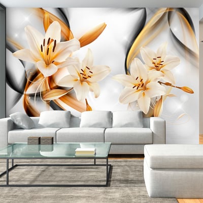 Papier peint intissé panoramique Fleurs Innocence of Lily EDEN