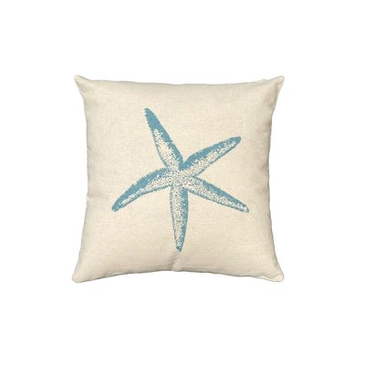 Coussin carré imprimé coton BEACH HOUSE ETOILE TODAY