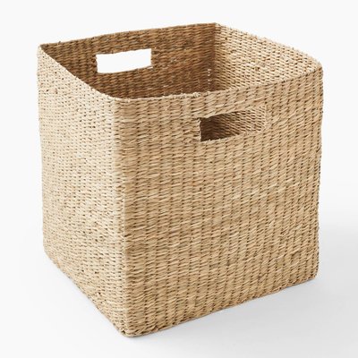 Cube de rangement carré, 32x32x32cm, jonc de mer MONOPRIX MAISON