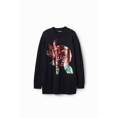 Desigual - Pull oversize paillettes M. Christian Lacroix DESIGUAL