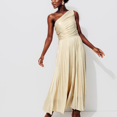 Robe lamée one-shoulder PROMOD