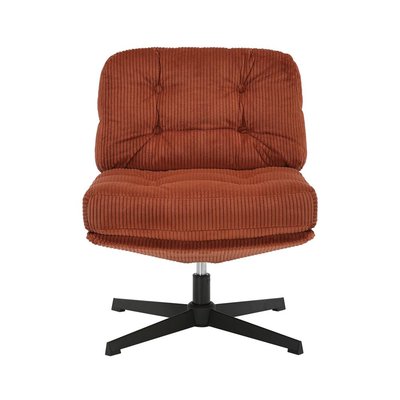 Fauteuil pivotant velours côtelé ZAGO