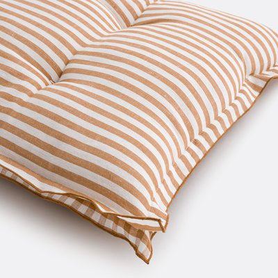 Materasso da pavimento a quadretti, cotone e lino 120 cm, Cottage LA REDOUTE INTERIEURS