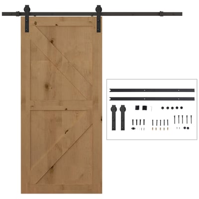 Kit de quincaillerie pour porte coulissante HOMCOM