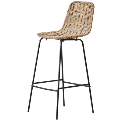 Lot de 2 tabourets de bar en  fibres, PENANG NORDLYS