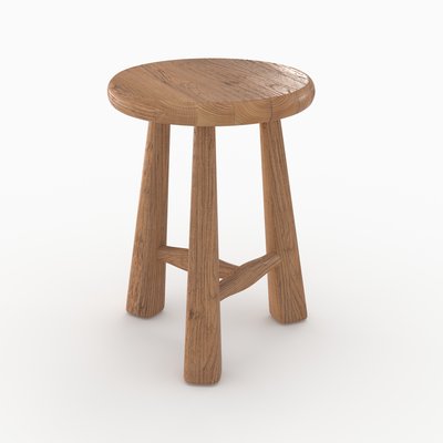 Tabouret en bois d'orme H42 (à l'unité) - TOBY RENDEZ-VOUS DÉCO