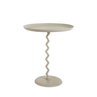 Table d'appoint ronde en métal ø44cm - Zigzag LEITMOTIV