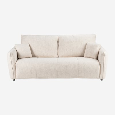 Canapé convertible - Matelas 13 cm - Tissu texturé Oria BOSTON HABITAT