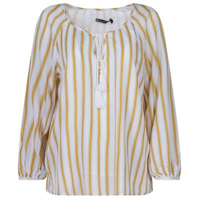 Blouse blanche pour femme avec rayures verticales coupe ample FREEMAN T. PORTER