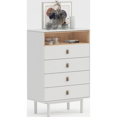 Chiffonnier en bois, 4 tiroirs RECOLLECTION