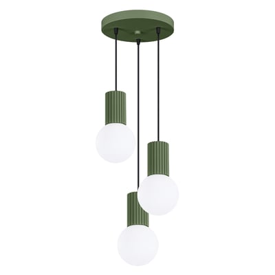 Suspension Aluminium Vert Olive G9 3 Halo EDEN