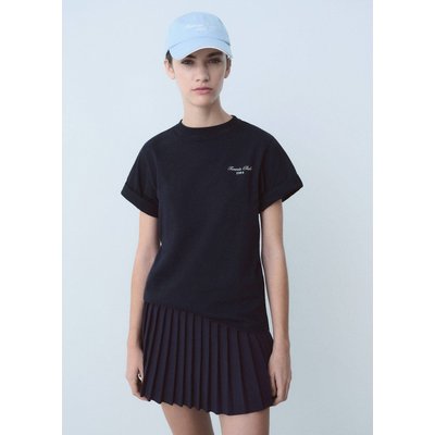 T-shirt coton message imprimé MANGO