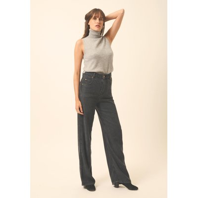 VIOLET pull col roulé nuage chiné en cachemire JUST CASHMERE