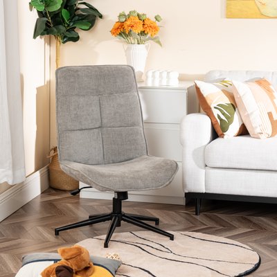 Fauteuil relax rotatif réglable sans accoudoir, CHARLOTTE MEUBLES COSY