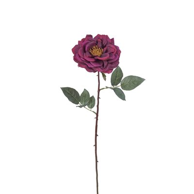 Tige de rose ouverte artificielle H64 SIA DECO