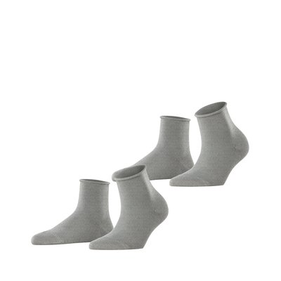 Chaussettes courtes Basic Pure 2-Pack Coton (biologique) Opaque ESPRIT