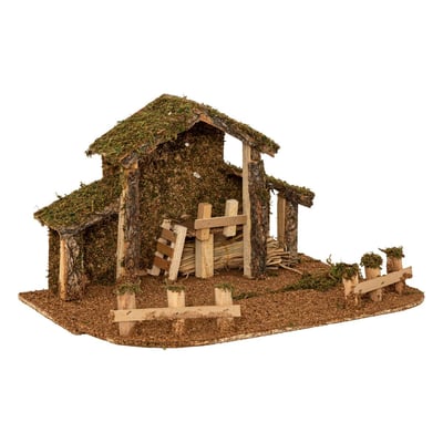 Crèche à garnir 5 Led H22,5 cm FLAVO ATMOSPHERA