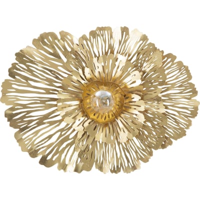 Applique murale en fer motif floral GLAM RECOLLECTION
