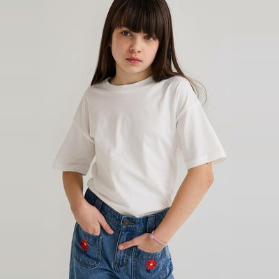 T-shirt manches courtes uni en coton BIO MONOPRIX