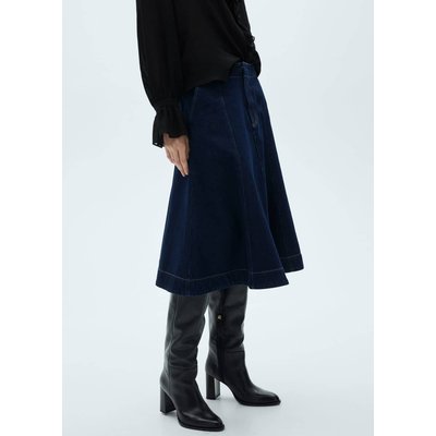 Jupe évasée en jean MANGO
