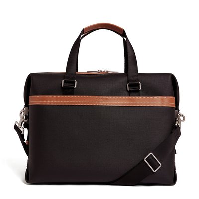 Porte documents 15" en toile enduite MAURICE LE TANNEUR
