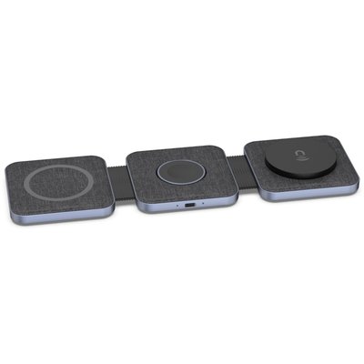 Chargeur induction Sans fil MagSafe 3 en 1 plat pliable ADEQWAT