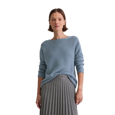 Pull en tricot regular en coton organique MARC O'POLO