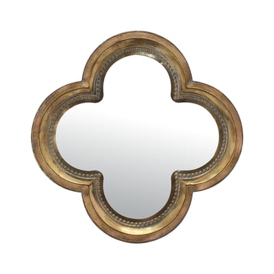 Miroir trèfle métal 66cm EMDE
