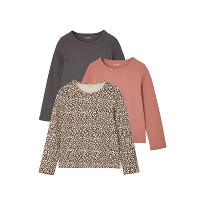 Lot de 3 T-shirts manches longues VERTBAUDET