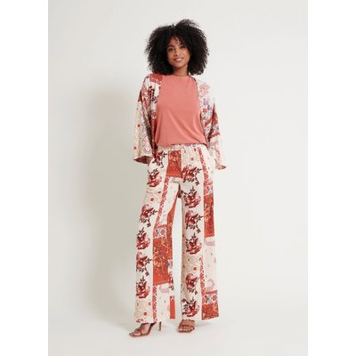Pantalon large à motifs KIMONO NAF NAF