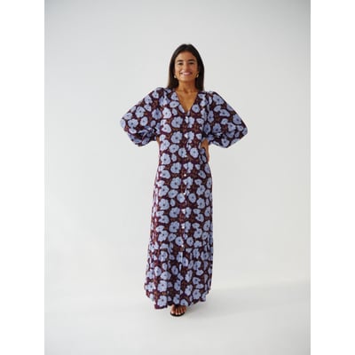 Robe longue fleurie boutonnée MICAELA MINDTRAVELER