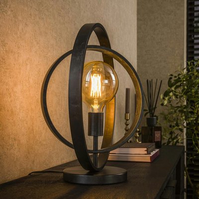 Lampe industrielle en métal anneaux croisés TRIBECA PIER IMPORT