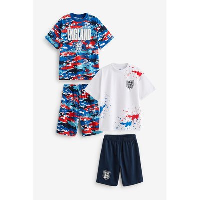 Pyjamas shorts angleterre, lot de 2 NEXT