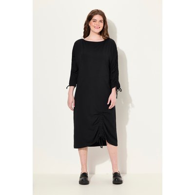 Robe midi en jersey de coton bio. Encolure ULLA POPKEN