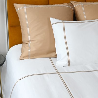 Parure housse de couette satin + 2 taies 50x70 cm PAVILLON ROYAL SENSEI MAISON