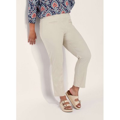 Pantalon cigarette taille elastiquée coton NIMANE LA FIANCÉE