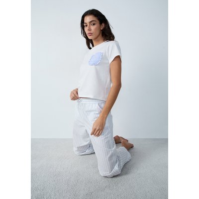 Pantalon de pyjama en coton coupe droite à rayures PABLA ETAM